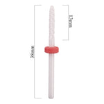 Ceramic nail file bit for manicure and pedicure, red FLAME