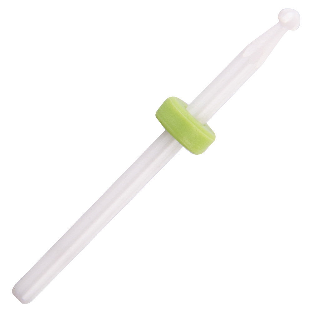 Ceramic nail file bit for manicure and pedicure, green BALL