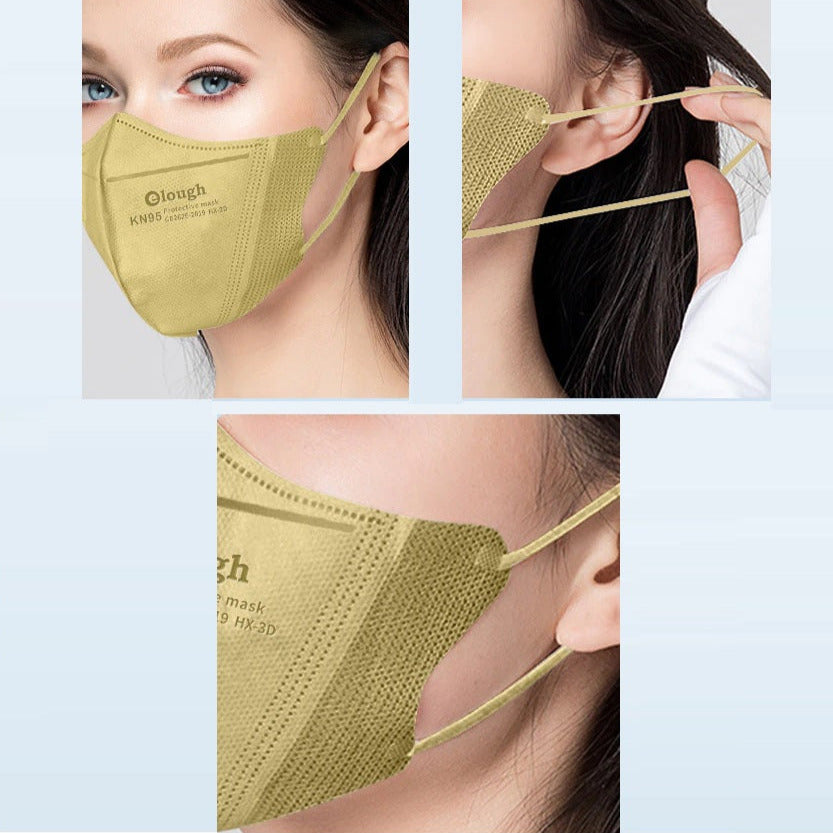 FACE ergonomically fitting mask respirator KN95, SKIN TONE x 10 pieces