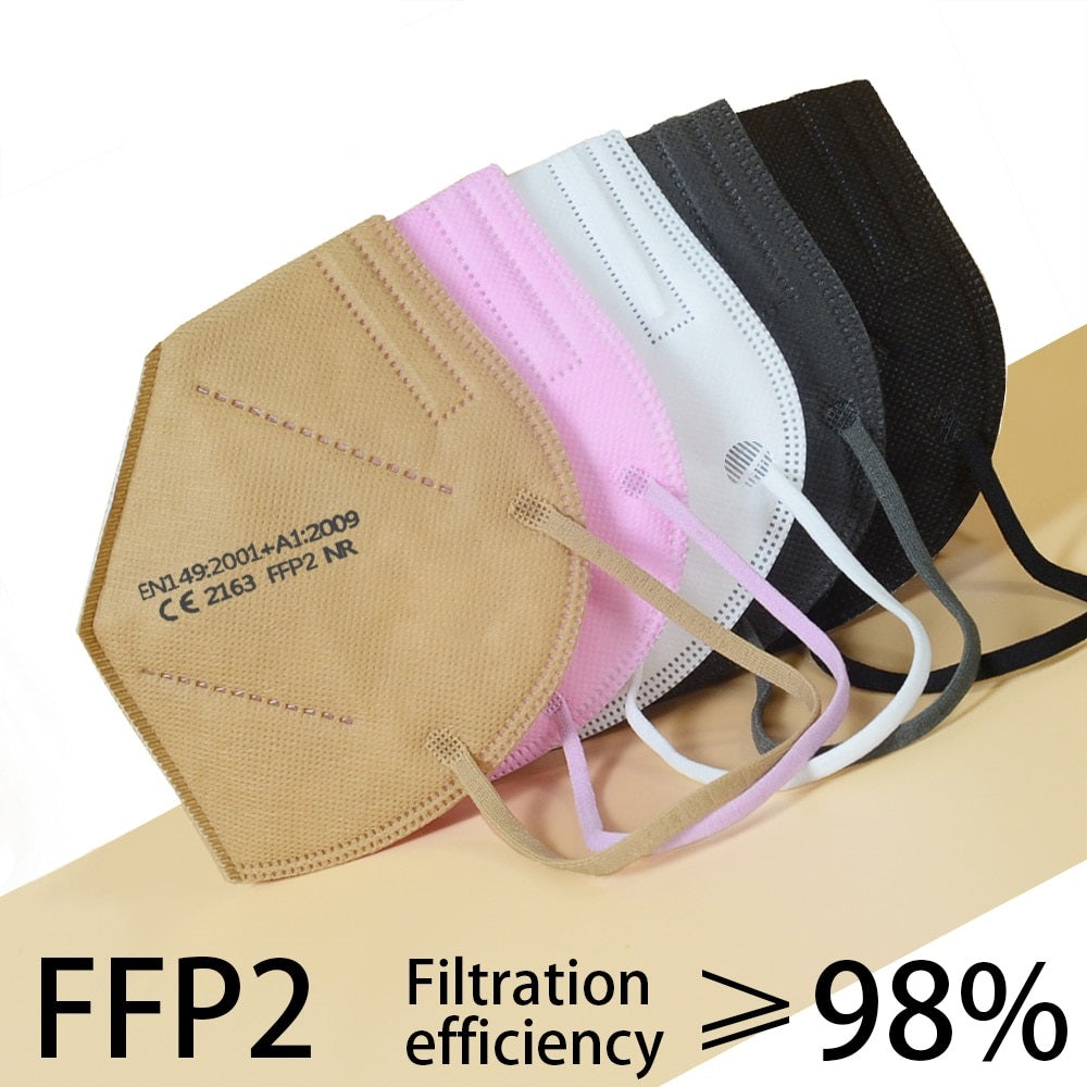Medicine face mask KN95 respirator FFP2, PINK