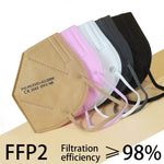 Medicine face mask KN95 respirator FFP2, PINK