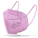 Medicine face mask KN95 respirator FFP2, PINK
