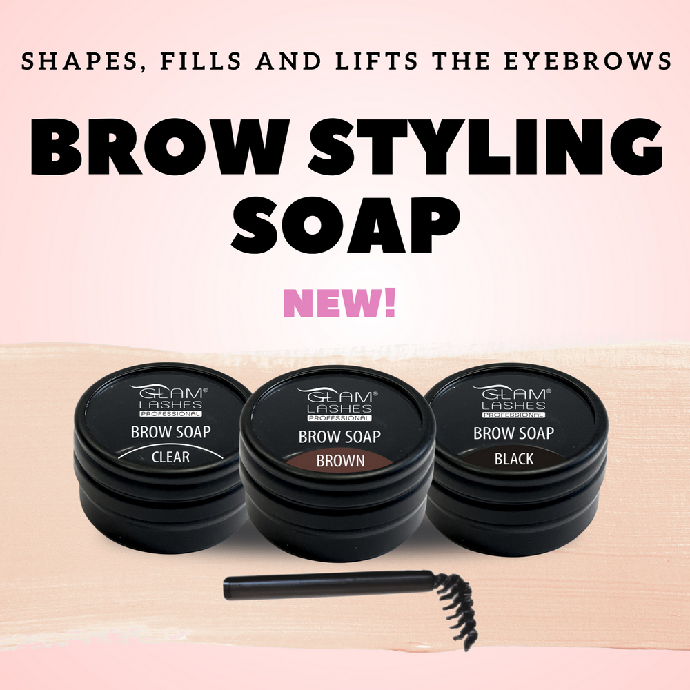 Glam Lashes Brow Styling Soap, NATURAL BROWN