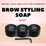 Glam Lashes Brow Styling Soap, NATURAL BROWN