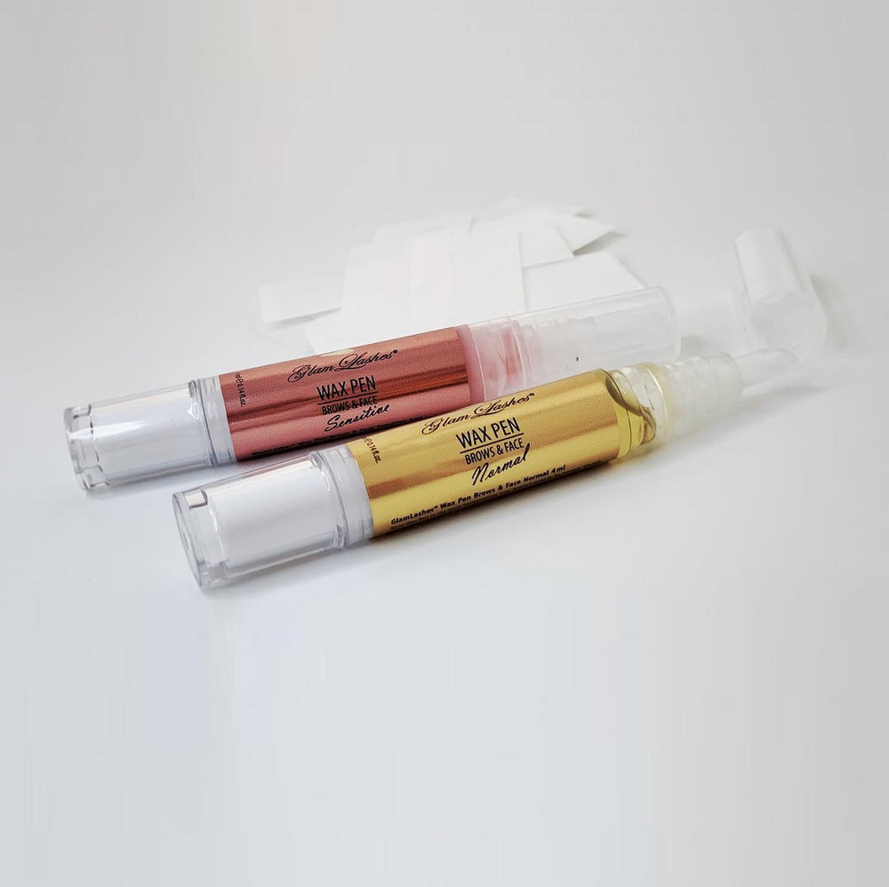 Glam Lashes WAX Pen Brows & Face for sensitive skin + 20 waxpaper