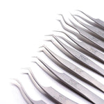 Genuine VETUS ST-17 tweezers for eyelash extensions, SILVER