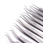 Genuine VETUS 5B-SA tweezers for eyelash extensions, SILVER