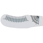 Eyelash measuring & mapping ruler with handle, 1pc