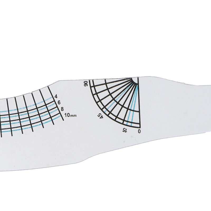 Eyelash measuring & mapping ruler with handle, 1pc