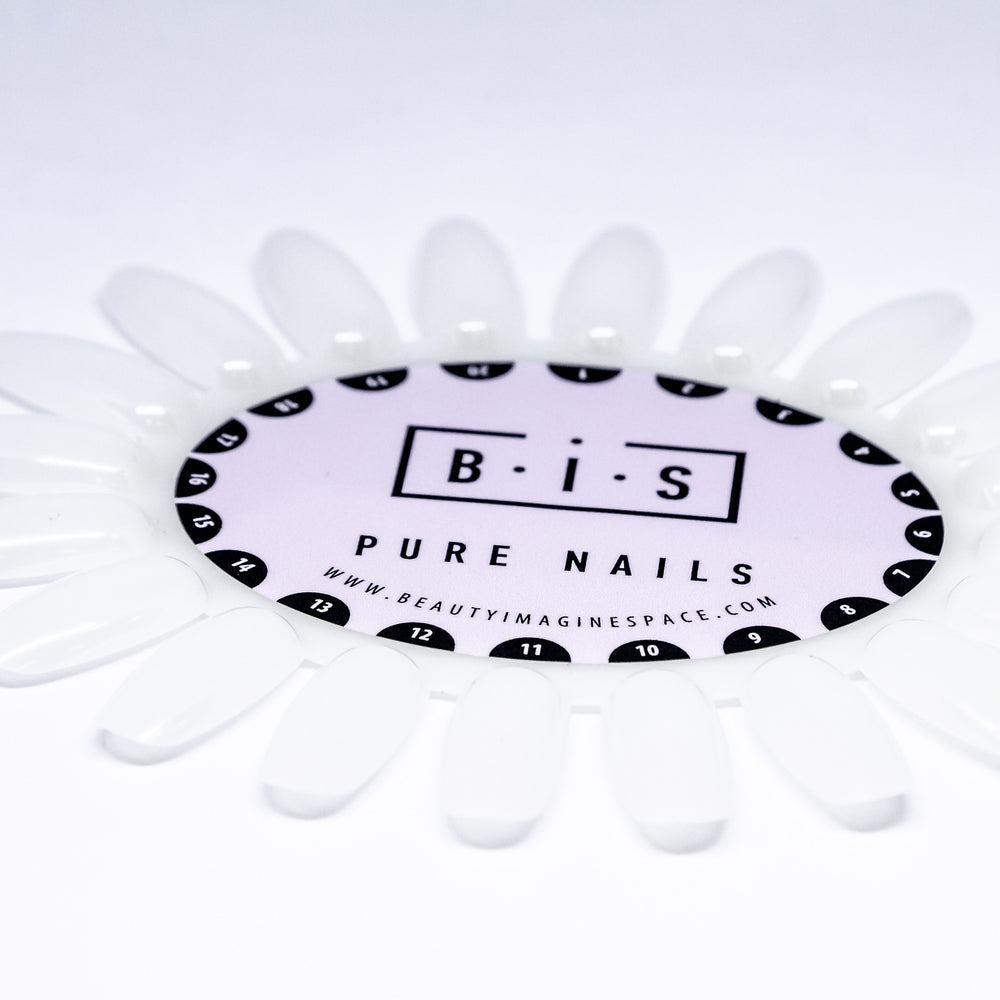 BIS Pure Nails nail display 20 tips, IVORY