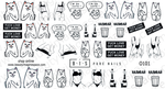 BIS Pure Nails  slider nail design sticker decal EXPRESSIONS, O101