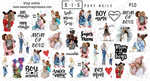 BIS Pure Nails  slider nail design sticker decal MOMMYS BOY, P10