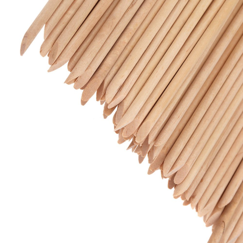 Natural orange wood sticks for manicure & pedicure