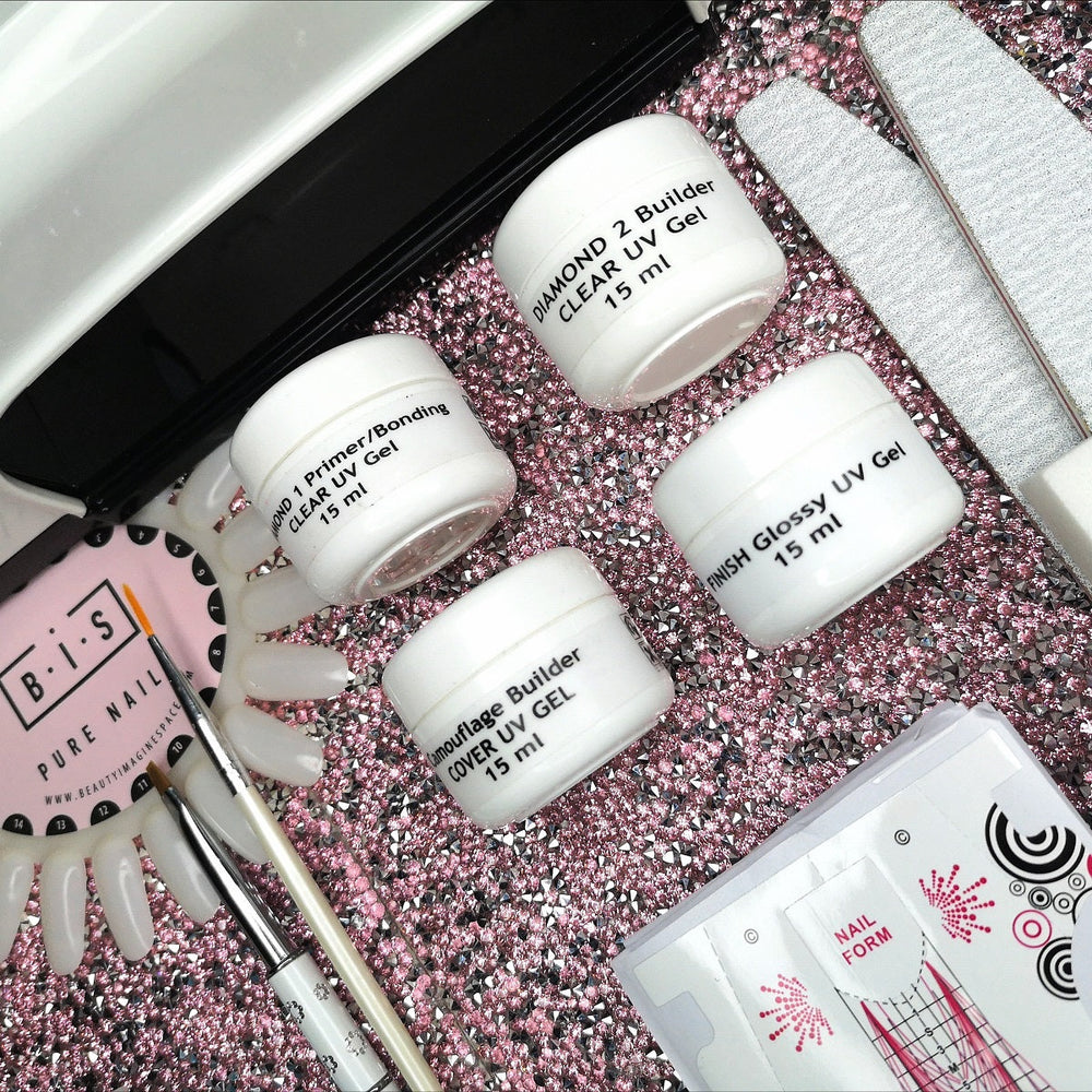 BIS Pure Nails UV/LED Clear Builder Gel DIAMOND 2, 15 ml