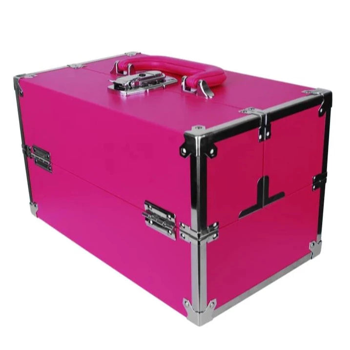 Blink Lash leather Beauty case, HOT PINK