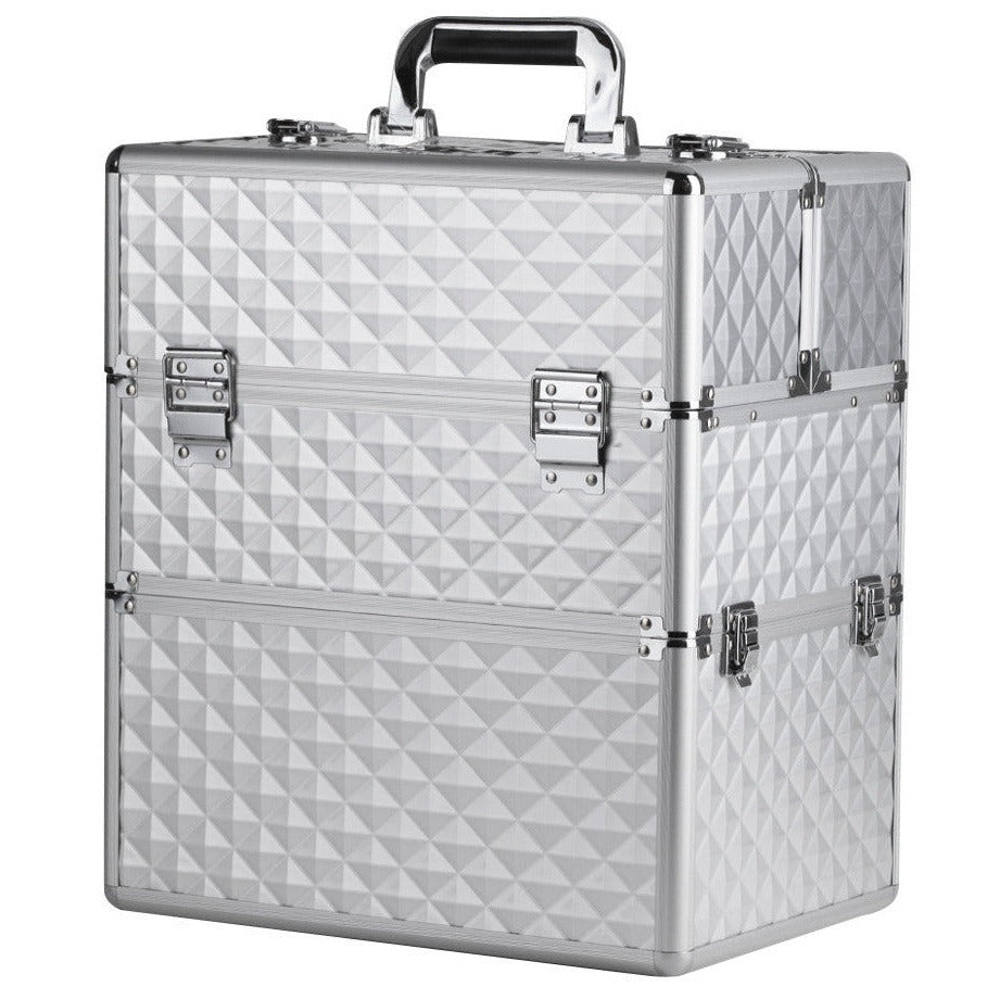Beauty suitcase 3D design XL, SILVER