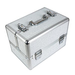 Beauty suitcase S size, SILVER SPARKLY