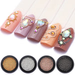 Caviar for nail design metal beads, GOLD