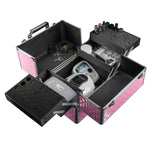 Cosmetic suitcase 3D design L pink , 32 x 27 x 25 cm