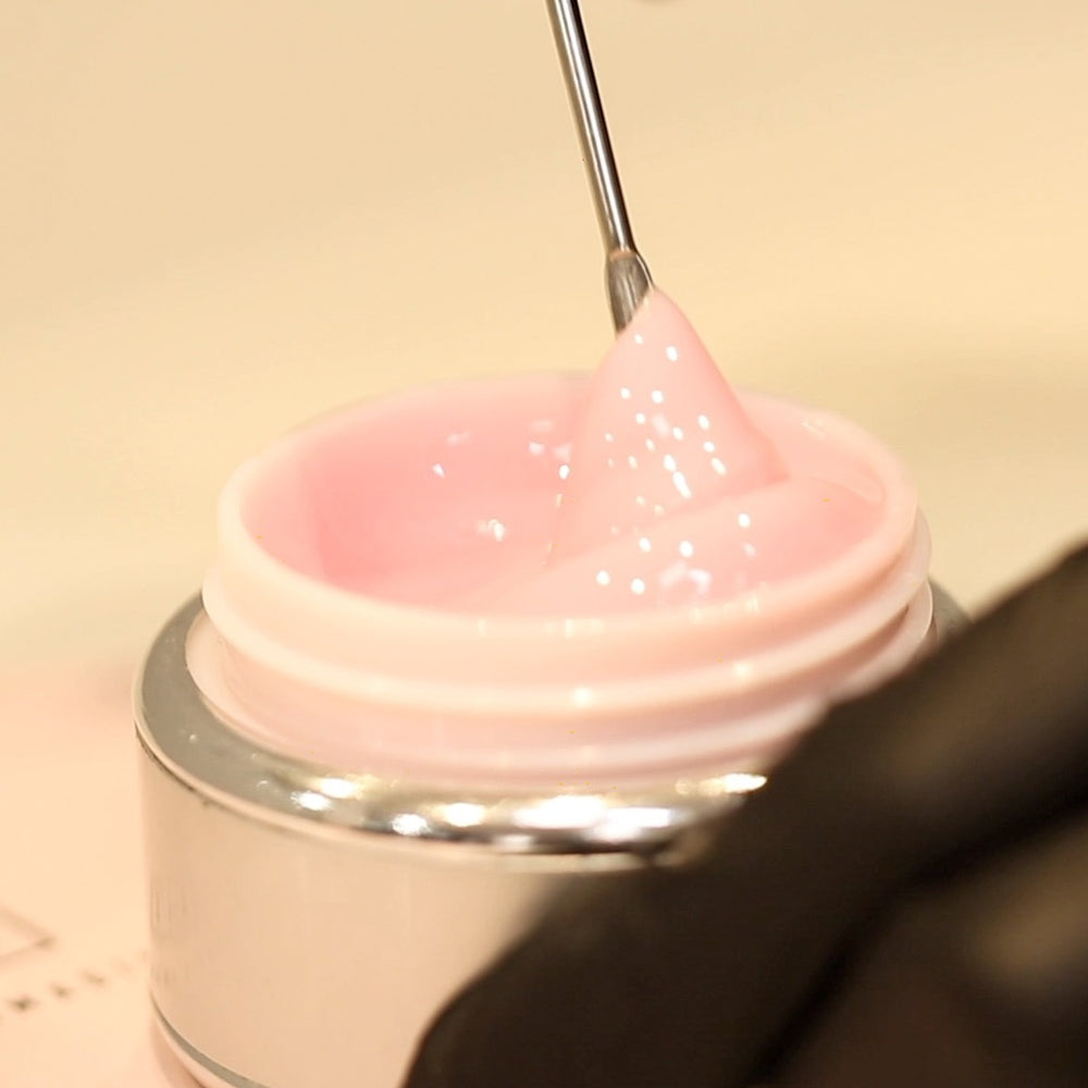 BIS Pure Nails būvējošais kamuflāžas gēls-želeja PIENAINI ROZĀ, 50 ml