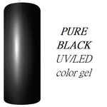 UV/LED gēls nagu pieaudzēšanai un modelēšanai 15ml, Pure Black
