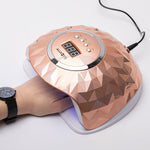 Dual UV/LED nail lamp Y13 Rose Gold, 248W