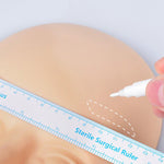 One sided Surgical Skin Marker + Ruler by TONDAUS, white