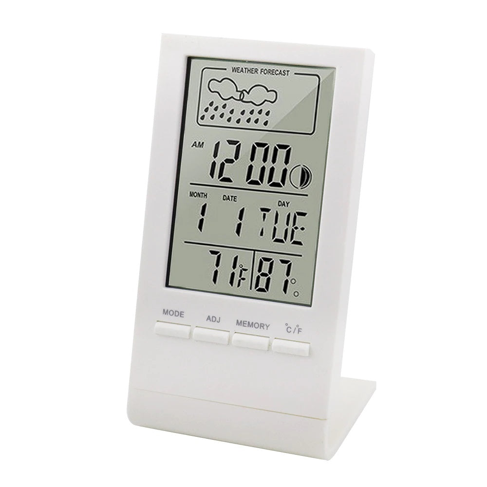 LCD Digital Temperature & Humidity Meter, with clock