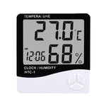 LCD Digital Temperature & Humidity Meter, with clock