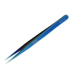 VETUS MCS-12 PRO tweezers for eyelash extensions, BLUE