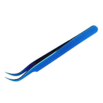 VETUS MCS-15 PRO tweezers for eyelash extensions, BLUE