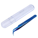 VETUS MCS-15 PRO tweezers for eyelash extensions, BLUE