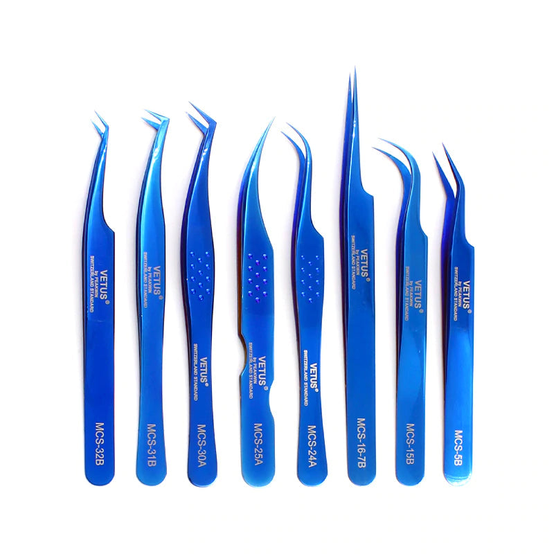 VETUS MCS-31B PRO tweezers for eyelash extensions