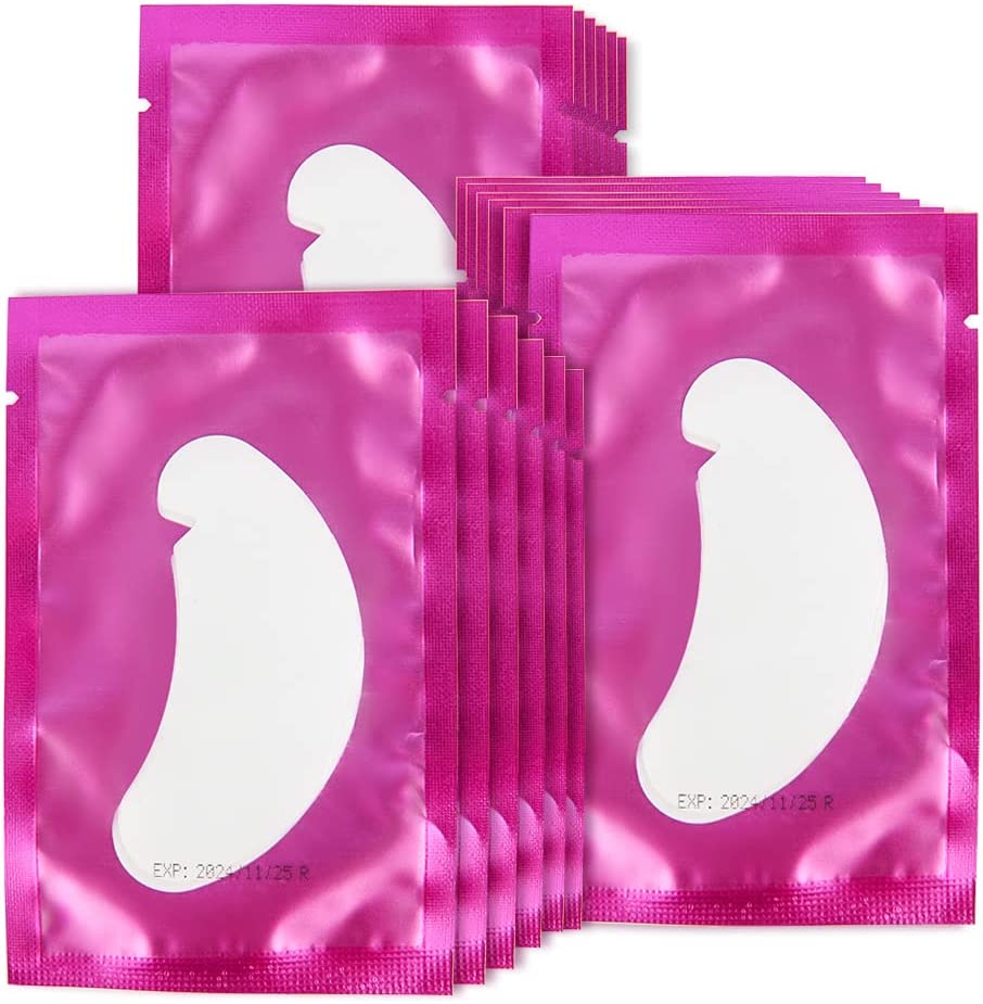 NEW! V type ergonomic eye patches for eyelash extensions, PINK