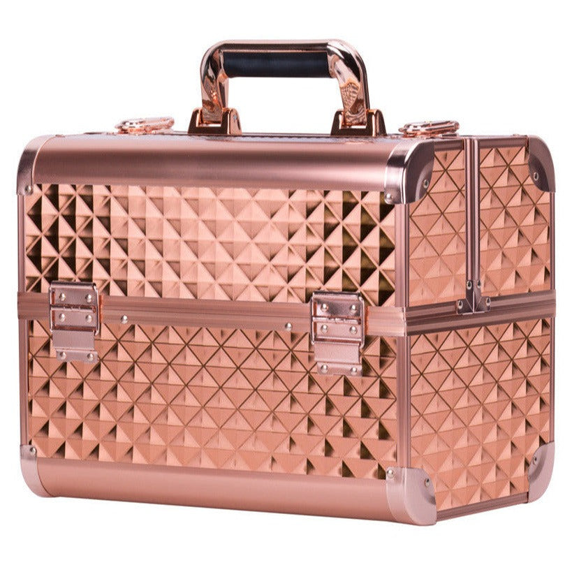 Beauty suitcase 3D design M2 size, ROSE GOLD
