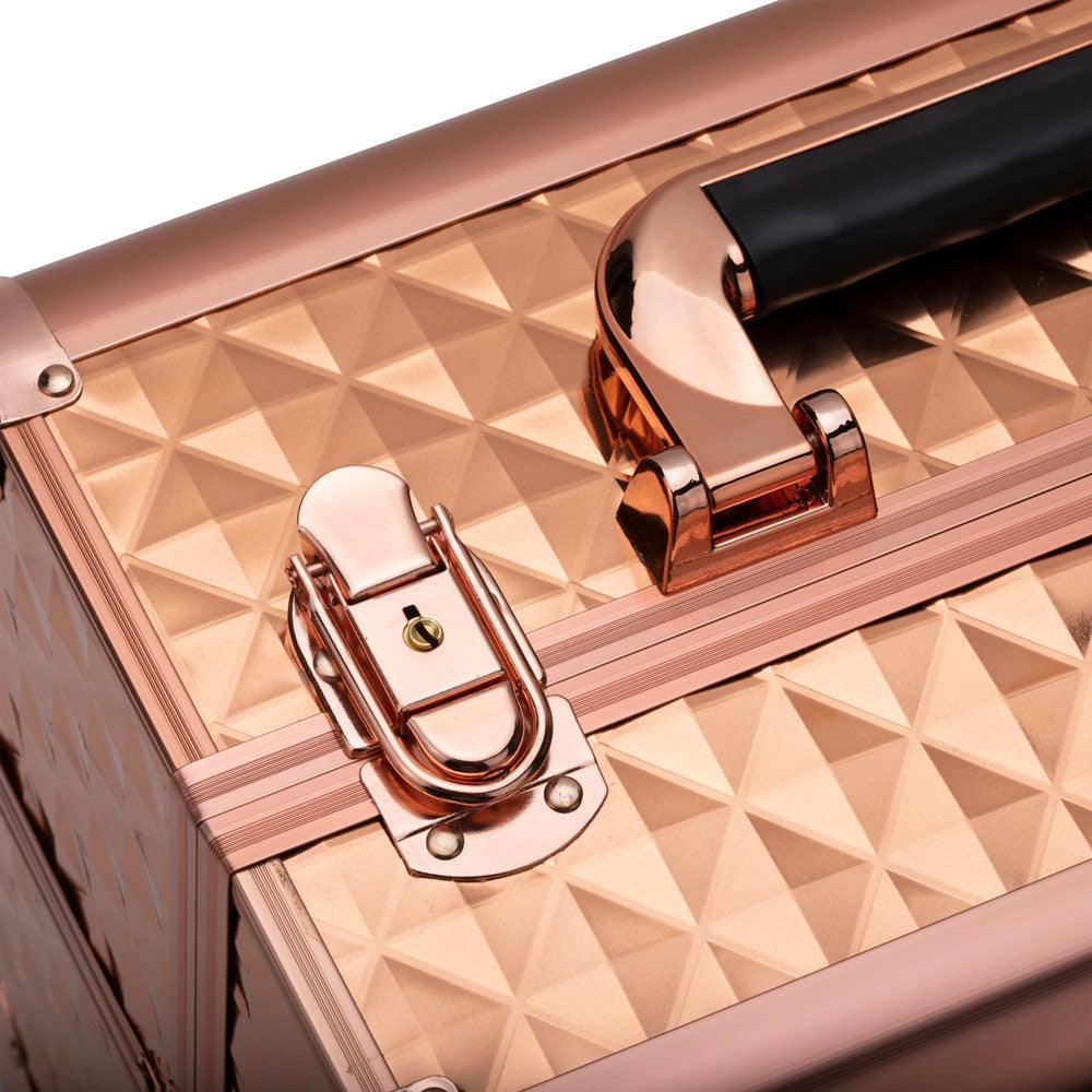 Beauty suitcase 3D design M2 size, ROSE GOLD