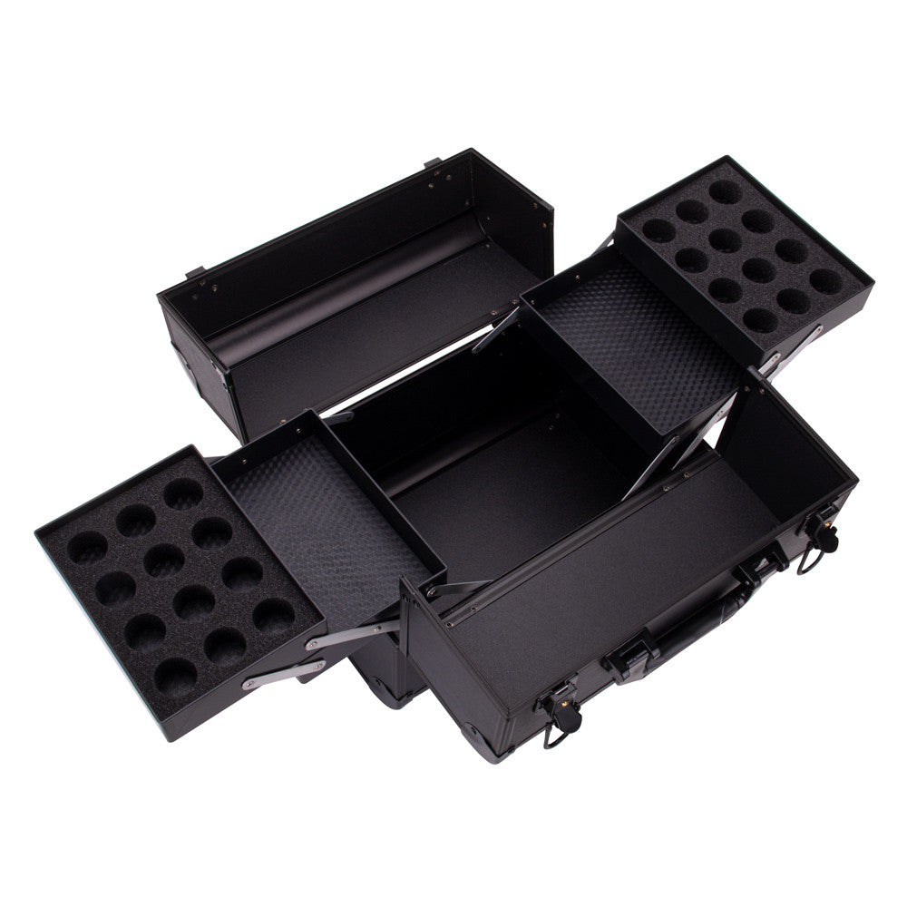 Beauty suitcase M2 size, TOTALLY BLACK