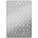 Template for Konad nail stamping art, large Z