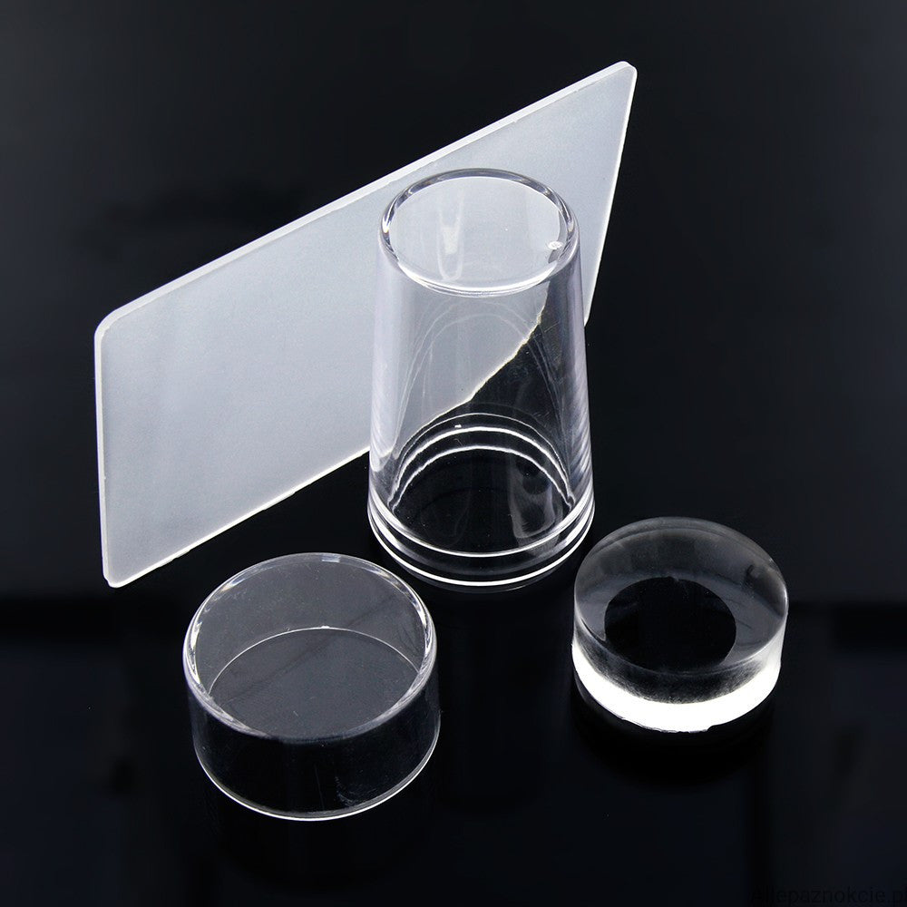 Silicone nail design stamper for Konad stamping, CLEAR large