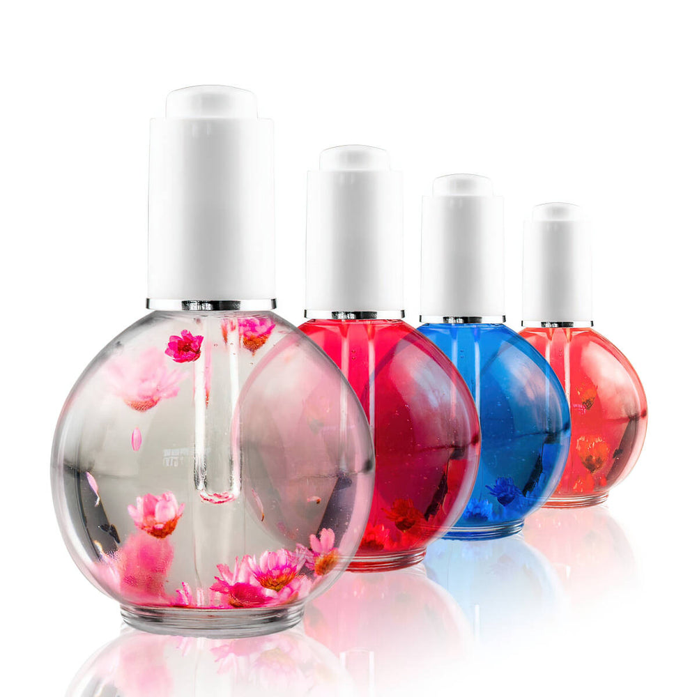 BIS Pure Nails Cuticle oil with natural flowers 75 ml, RASBERRY