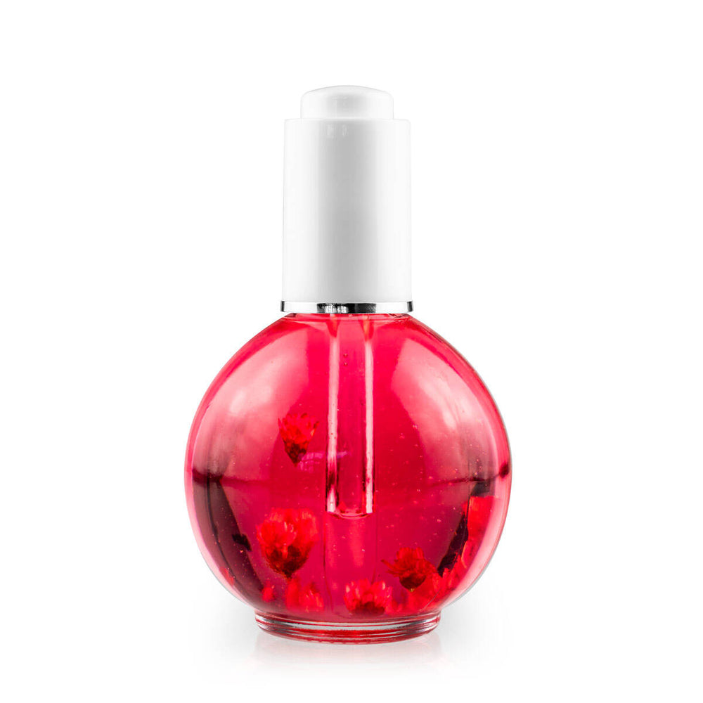 BIS Pure Nails Cuticle oil with natural flowers 75 ml, RASBERRY
