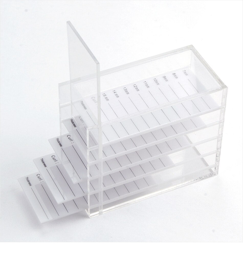 Eyelash extensions storage box organizer RED, 5 palletes SET
