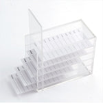 Eyelash extensions storage box organizer RED, 5 palletes SET