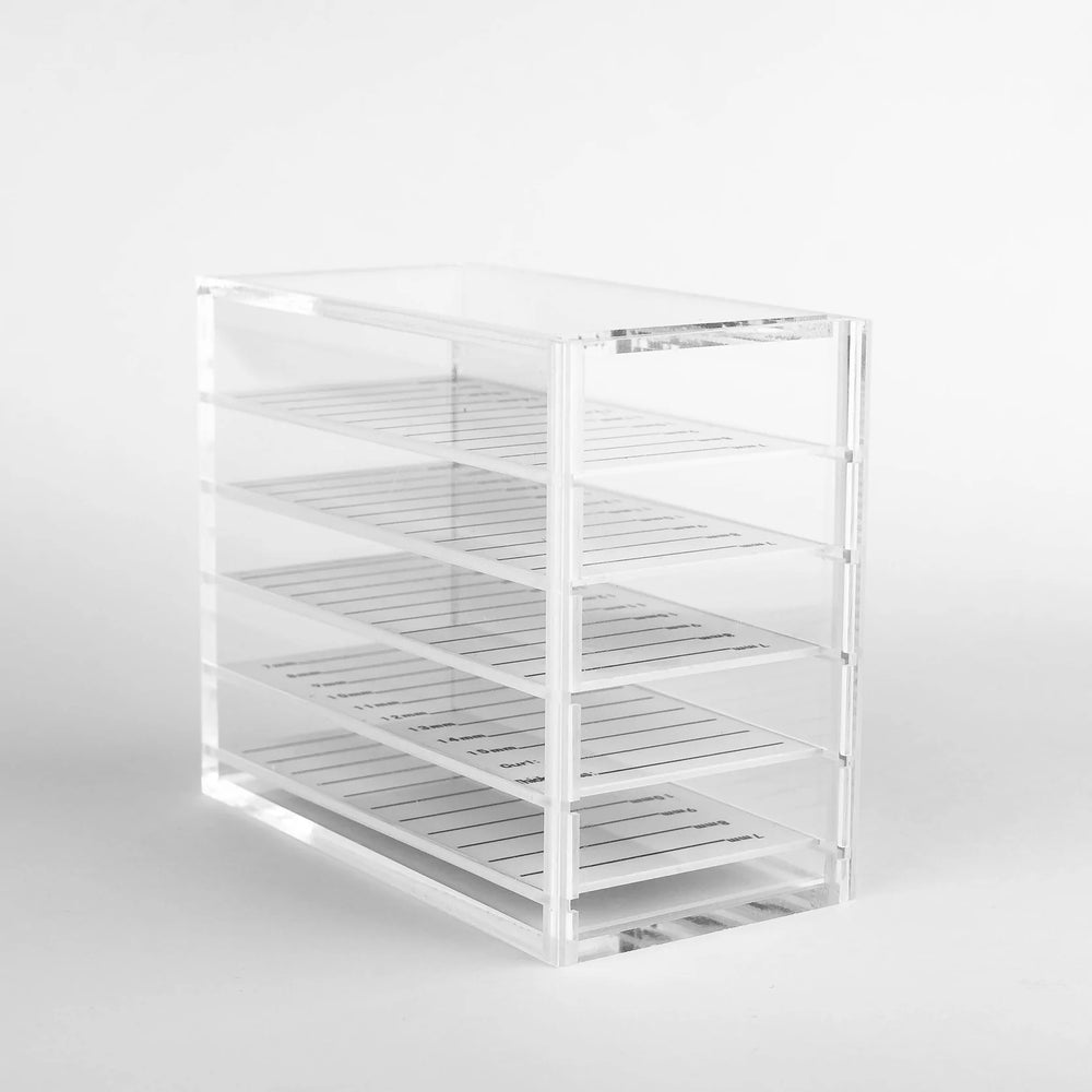 Eyelash extensions storage box organizer RED, 5 palletes SET