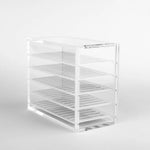 Eyelash extensions storage box organizer RED, 5 palletes SET