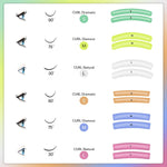 Silicone pad for eyelash lamination right & left eye SET, 16 pieces/ 8 pairs