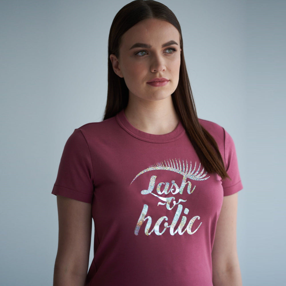 Lash Maker short sleeve T-shirt, HOT PINK