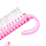 Nail dust cleaning brush SMALL, pink or purple