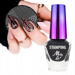 Molly Lac design polish for Konad nail stamping art BLACK, 10ml