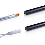 Nail brush double sided for Polygel, OVAL